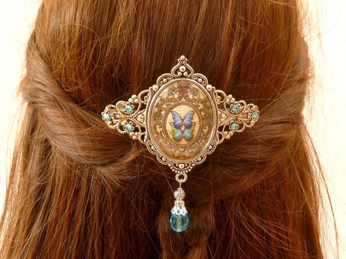 Große haarspange mit - große,