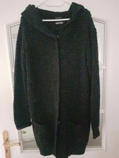 Strickmantel Grau L