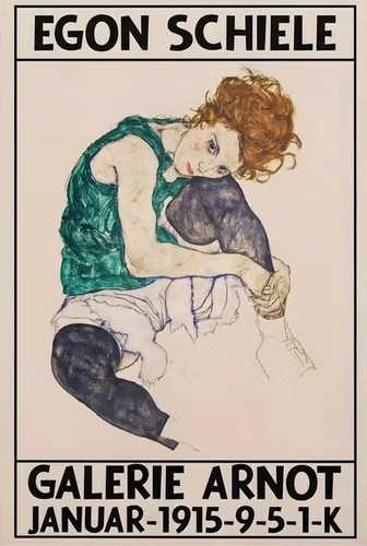 Egon schiele sitzende frau - egon, schiele: