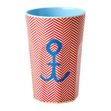 Rice Melamin Becher Groß Rot