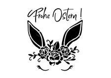 Schablone " Frohe Ostern