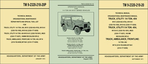 1960 1978 jeep m151 manuell - 1960-1978,