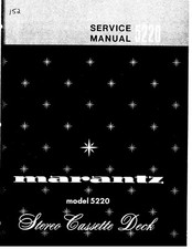 Service Manual-Anleitung für Marantz 5220 