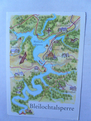 Bleiloch talsperre saalburg - ak,