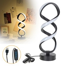 Nachttischlampe LED Moderne Spiral Tischlampe Dimmbare Tischleuchte Nachtlicht