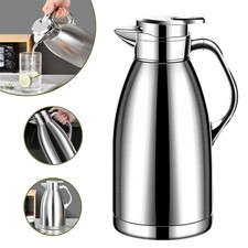 Isolierkanne Edelstahl,Thermoskanne mit EasyOpen Verschluss,Kaffeekanne,BPA-frei