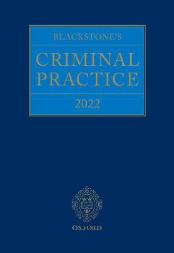 Blackstone criminal practice - blackstone's,
