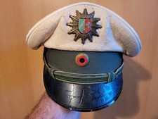 POLIZEI NORDRHEIN-WESTFALEN SCHIRMMÜTZE WEISS MITTLERER DIENST 1978 - 57 1/2