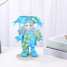 Clown-Puppe in dramatischen Outfits, Heimdekoration, Basteln, Ornament, lustig