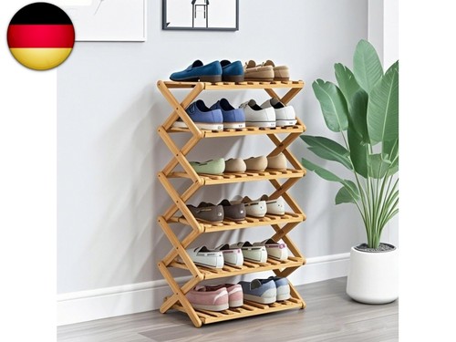 Schuhregal aus bambus - schuhregal, 6