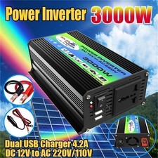 3000W Boot Auto Konverter Power-Inverter DC 12V Zu AC 220V Inverter USB