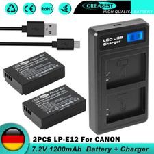 2x LP-E12 Akku + Dual