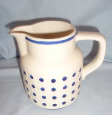 alter Krug - Milchkrug  ~ Punkte ~ Dots ~ 750 ml ~ Landhaus Stil - waku retro
