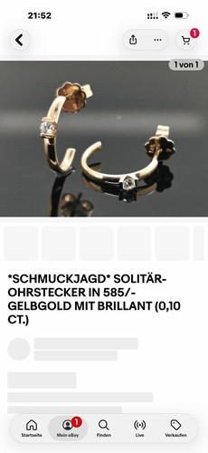 585 gelbgold creolen huggie - gelbgold,