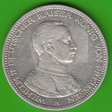 Münze Silber Preußen 5 Mark