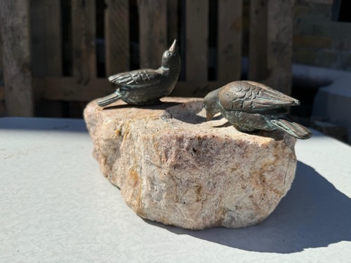 Vogeltränke aus naturstein - vogeltränke,