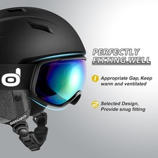Odoland skihelm und skibrille - skihelm,