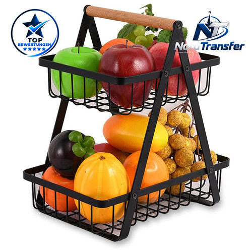 Obstkorb stöckig abnehmbar - obstkorb, 2-stöckig