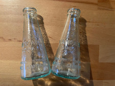 2 Camparisoda Campari Soda Glas kleine Vase Flasche gebraucht Milano