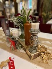 Tischdeko Hochzeit Taufe Vintage Western Komplettset Kerzenhalter Vasen usw.