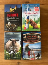 4x Top lustige Krimi Bücher Alpenkrimi Bayrische Krimi Buch Paket