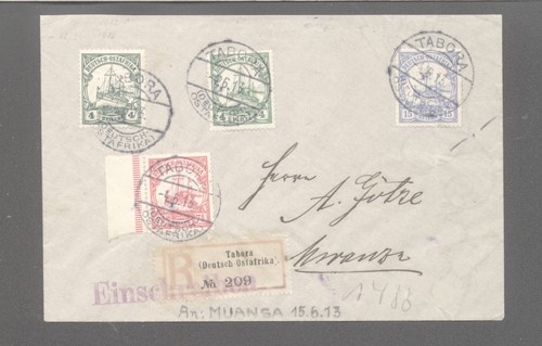 Deutsch ostafrika brief von - deutsch-ostafrika,r-brief,