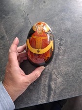 religiöses Ei Volkskunst, ca. 16cm hoch