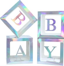 4er Set irisierende Baby