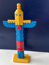 PLASTY Indianer Totem blau