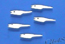 Delta Fishing Hokki Gummifisch für Paternoster Montage Perlmutt 5St. Sha