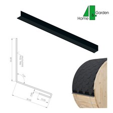 Sauna Fass Winkelblech mit