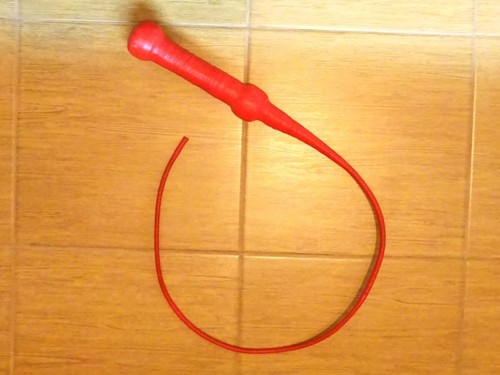 Peitsche farbe rot 100 cm - peitsche,