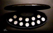 Kanada 12 x 25 Cents 2000 Millenium im Holzetui Silber PP  838