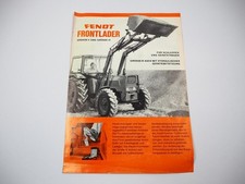 Prospekt Fendt Frontlader an Farmer 102S bis 108S und Geräteträger F250GT 1974