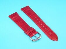 Uhrenarmband 20mm Kalbsleder Fossil, auch innen Leder, Clips, neu - 115