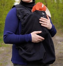 Warmes Cover MaM für Babytrage  Smuggle Manduca + Schalkragen Fleece Top Zustand