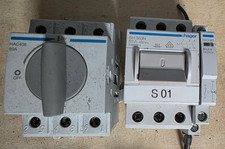 Hager SH363N Kompaktschalter 63A Hauptschalter + Hager HAC408 80A Lasttrennscha.