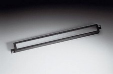 19" Sicherheits-Abdeckhaube 1 HE Blende, schwarz mit Plexiglaseinsatz #29019