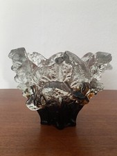 Humppila Finnland Schale Glas Glasschale Design Pertti Santalahti 70er Vintage