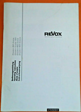 Original BDA Bedienungsanleitung ReVox Elegance HIFI System DE, EN, FR, FL