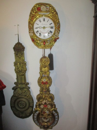 Antike comtoise wanduhr mit - comtoise,