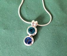 Zarte Schlangenkette Kette mit Anhänger silber ca. 52 cm