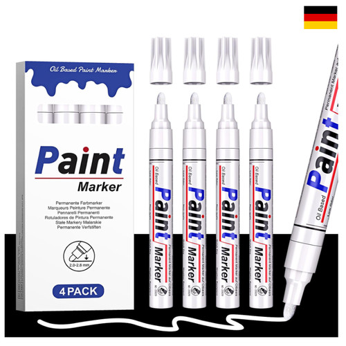 Weißer 4er pack lackstift - 4er,