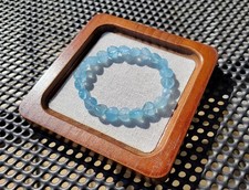 Blauer topas armband herzform - topas,