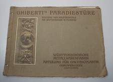 WMF Abteilung Galvanoplastik Katalog Paradiestüre Florenz Ghiberti ca. 1900
