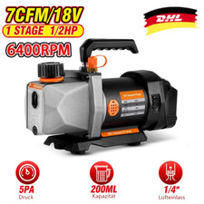 Für 18V Makita Akku 7CFM Vakuumpumpe Unterdruckpumpe 1/2HP Klimaanlage 1-stufig