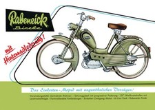 Rabeneick Binetta mit Sachs Motor Werbe Plakat 50er Jahre