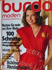 altes Burda Modeheft Ausgabe 4 von 1979 komplett mit Anleitung + Schnittmuster