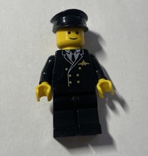 LEGO® Figur Minifigur Legoland Town air002 Airport Pilot Black Legs Black Hat