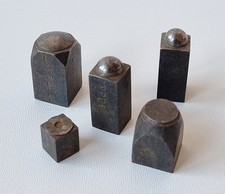 Konvolut 5 alte Punzen/